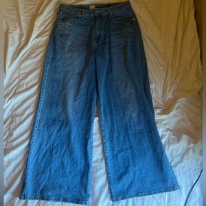 cute wide leg jeans size 12 women